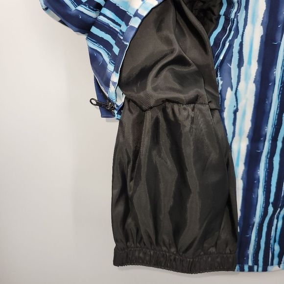 Descent Norah Women’s Insulated Snow Ski Stripe Pattern blue white pants Size 8 - Picture 10 of 12